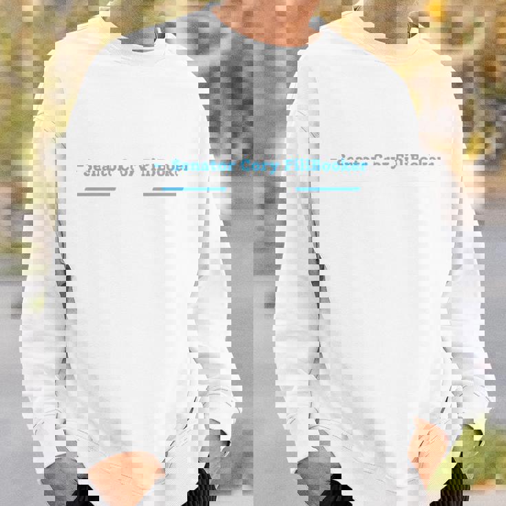 フロアコーリーブッカーを保持しながら質問に屈する 長袖tシャツ スウェットシャツ 彼への贈り物