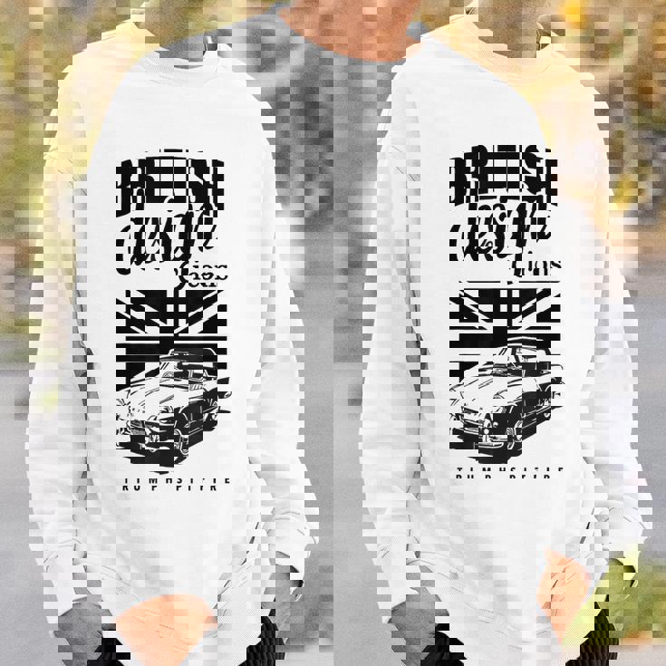 ブリティッシュクラシックカー トライアンフ スピットファイア スウェットシャツ 彼への贈り物