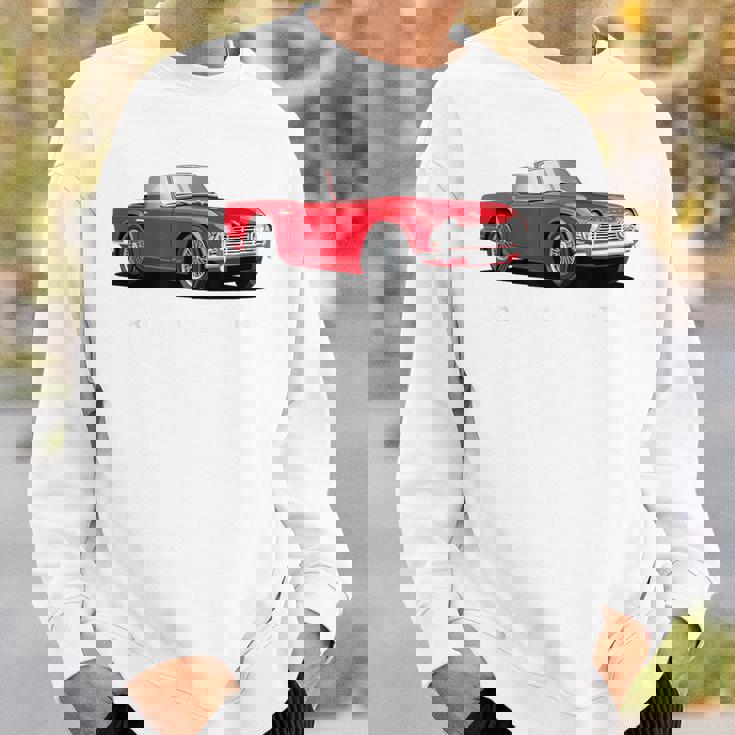 ブリティッシュクラシックスポーツカー トライアンフ Tr4 スウェットシャツ 彼への贈り物