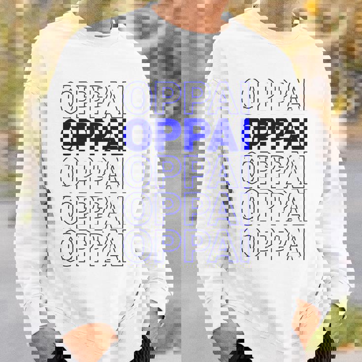 ブルーオッパイの言葉 面白いアニメ漫画 スウェットシャツ 彼への贈り物