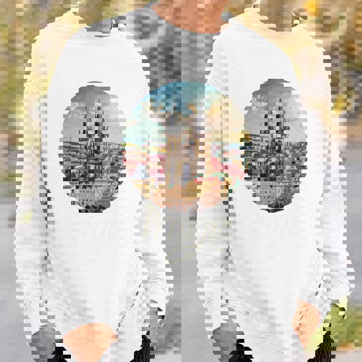 プラハ チェコ共和国 お土産 プラハ 長袖tシャツ スウェットシャツ 彼への贈り物