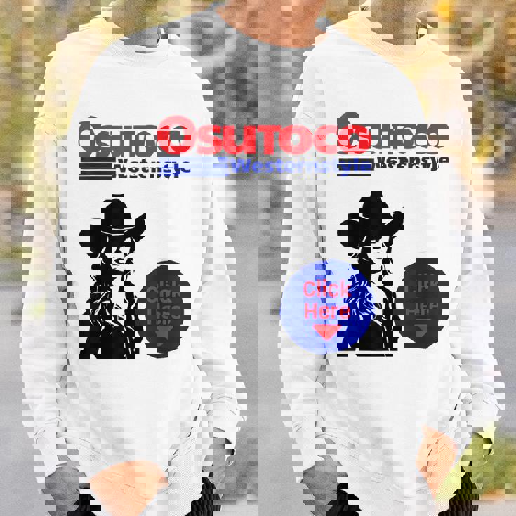 プレゼント パロディ 面白い ウエスタン スウェットシャツ 彼への贈り物