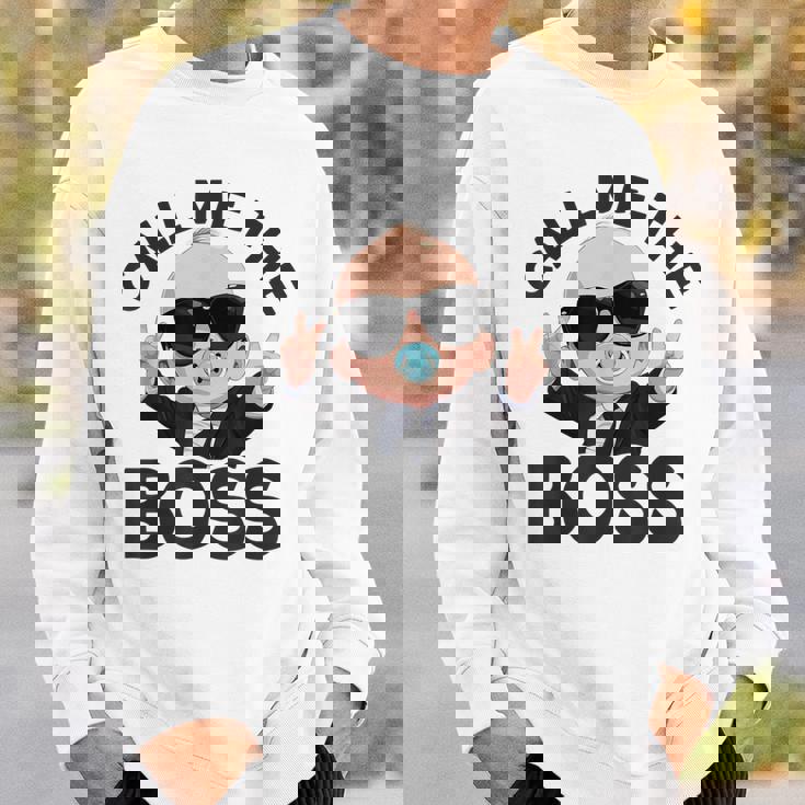 ベイビー・ボス「コール・ミー・ボス」ライク・ア・ボス・キッズ スウェットシャツ 彼への贈り物