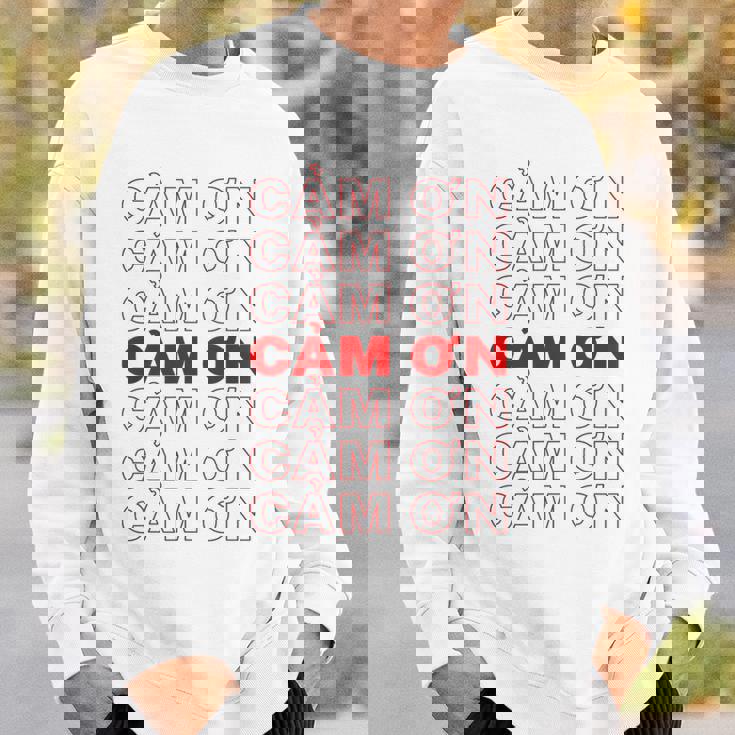 ベトナム語ありがとうベトナム スウェットシャツ 彼への贈り物