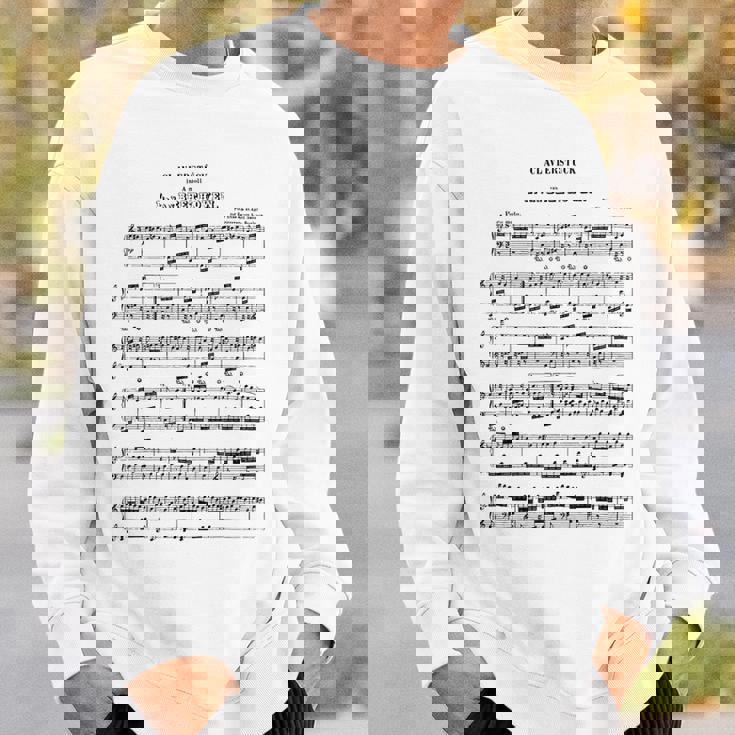 ベートーヴェン 楽譜 ピアノ ピアニスト スウェットシャツ 彼への贈り物