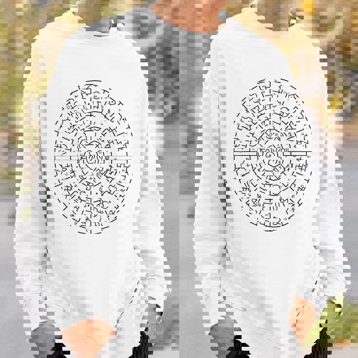 ホツマ文字によるフトマニ図 スウェットシャツ 彼への贈り物