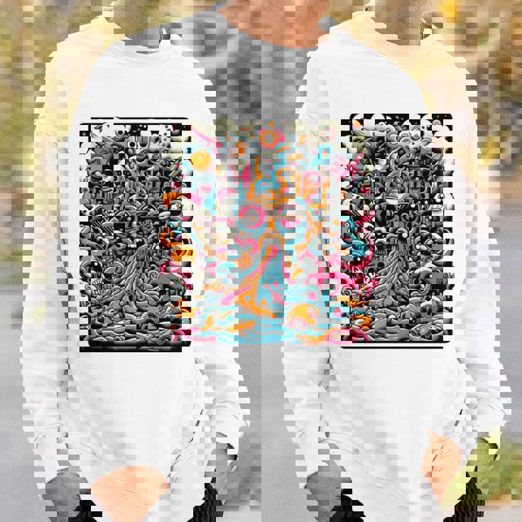 ポップシュールレアリズムローブロウアート 長袖tシャツ スウェットシャツ 彼への贈り物