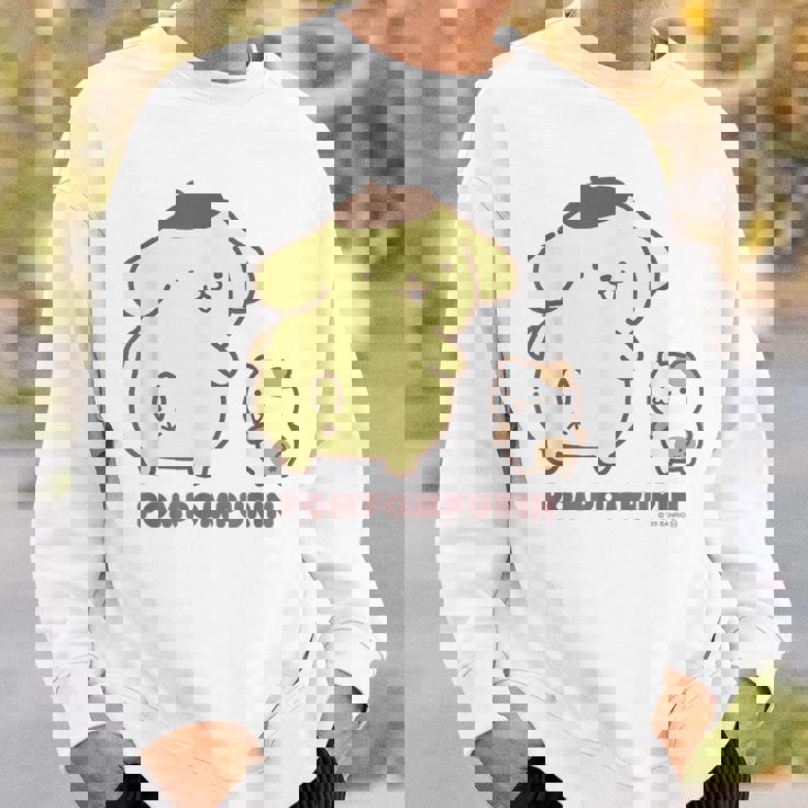 ポムポムプリン ふりむき ライトカラー スウェットシャツ 彼への贈り物