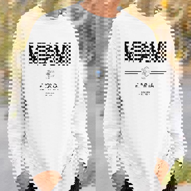 マイアミ フロリダ マイアミ旅行 ヴィンテージ マイアミ フロリダ ギフト スウェットシャツ 彼への贈り物