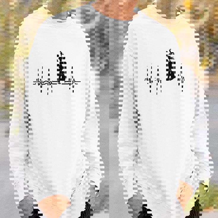 マイ・ハート・ビーツ・フォー・コントラバス・ハートビート スウェットシャツ 彼への贈り物