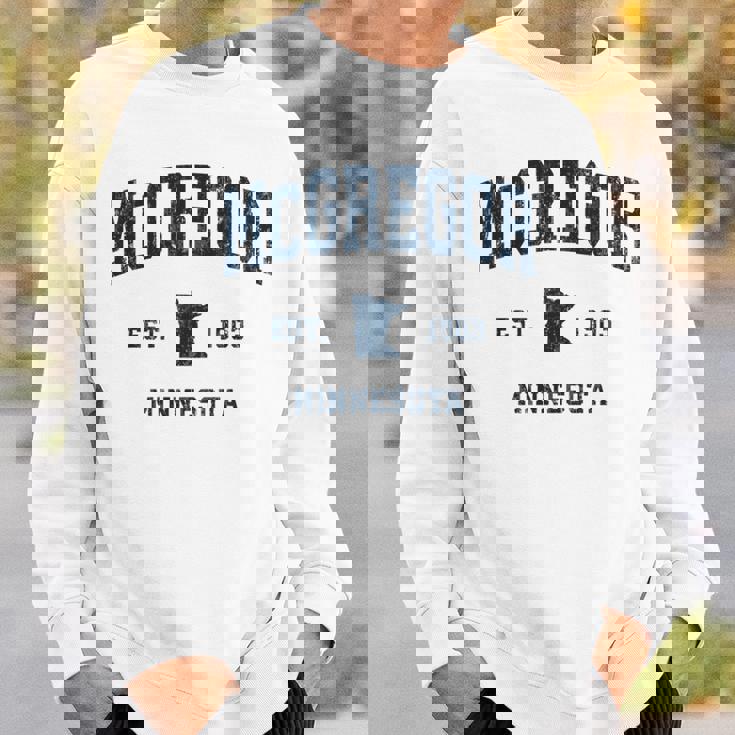 マクレガー ミネソタ Mn ヴィンテージ アスレチック ネイビー スポーツデザイン 長袖tシャツ スウェットシャツ 彼への贈り物