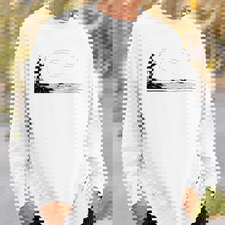 マス フライフィッシング サーモン スウェットシャツ 彼への贈り物