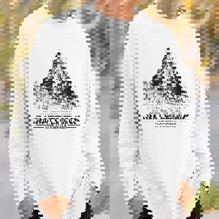 マッターホルン スイス アルプス ツェルマット ハイキング 山 アドベンチャー スウェットシャツ 彼への贈り物