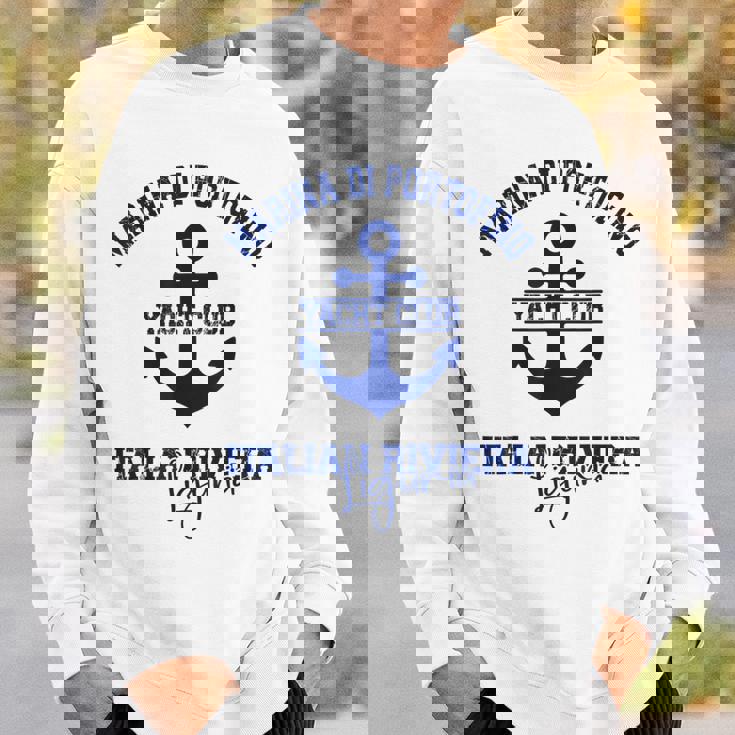 マリーナ・ディ・ポルトフィーノ イタリアン リビエラ ヨットクラブ ボートバケーション スウェットシャツ 彼への贈り物