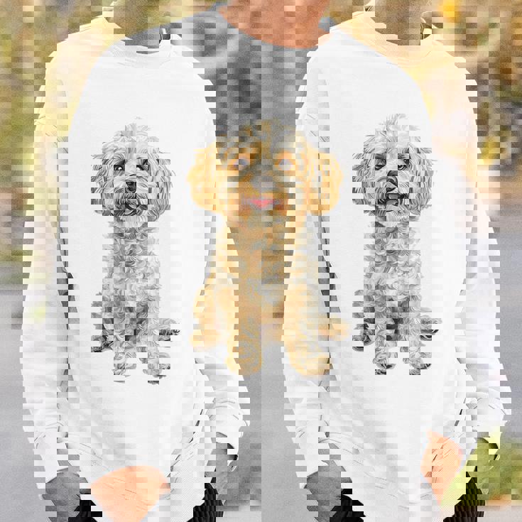 マルチプー犬モチーフペットイラストマルチプー スウェットシャツ 彼への贈り物