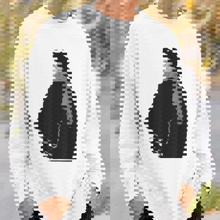 ミステリアスなクロークドクラシック紳士ヴィンテージノワールスタイル スウェットシャツ 彼への贈り物