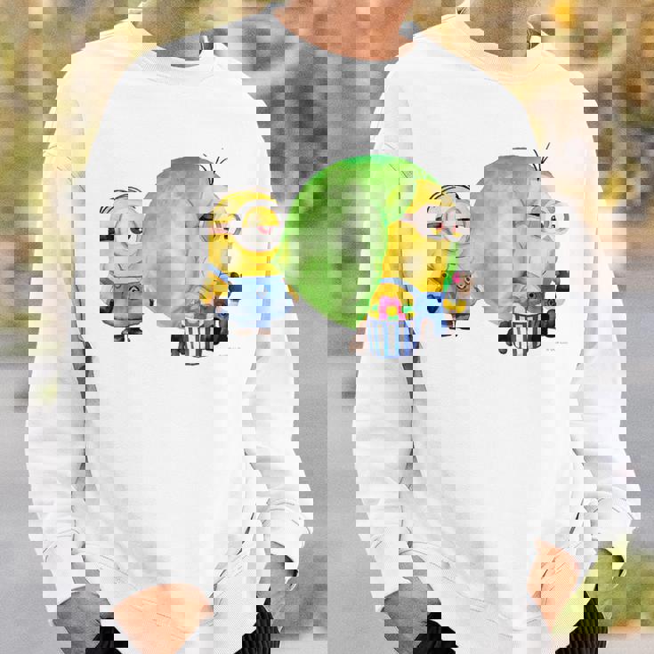 ミニオン Water Colorballoongum Green スウェットシャツ 彼への贈り物