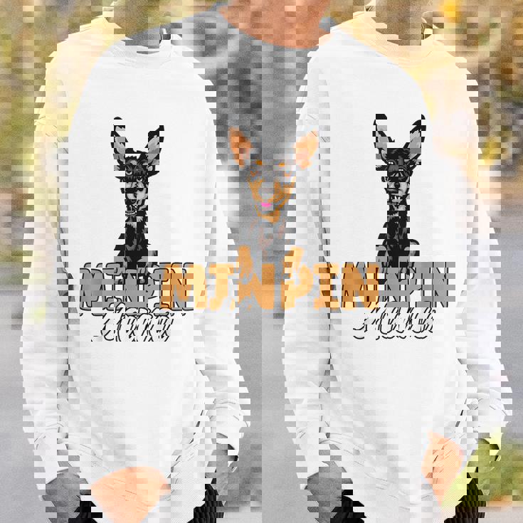 ミニピン ママ かわいい ミニチュア ピンシャー 犬 ママ ミニピン マザー スウェットシャツ 彼への贈り物