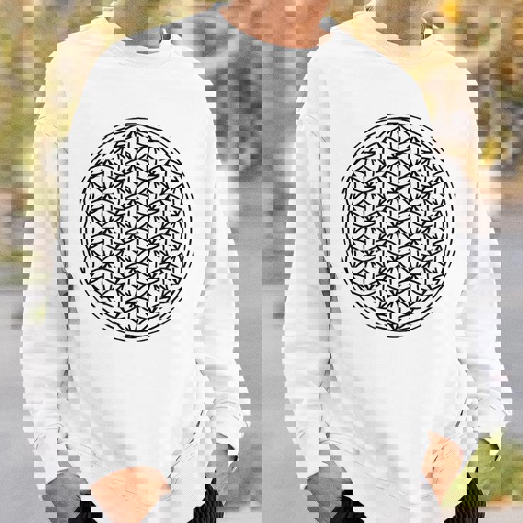 ミニマリスト フラワー オブ ライフ スウェットシャツ 彼への贈り物