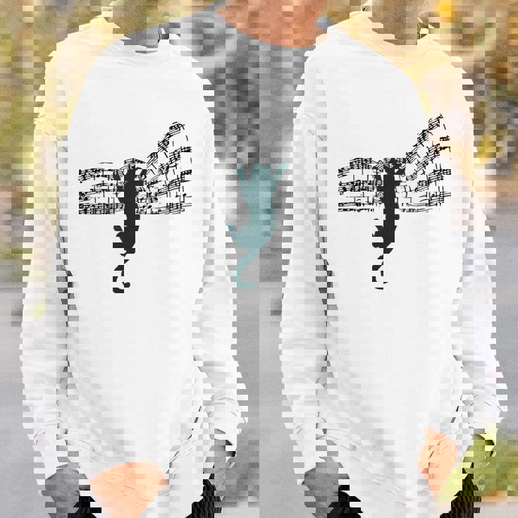 ミュージカル 楽譜上の猫 楽譜 スウェットシャツ 彼への贈り物