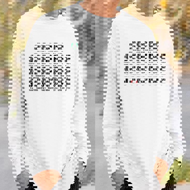 ミリタリー アルファベット アルファ ブラボー チャーリー モース ラジオ音声 スウェットシャツ 彼への贈り物