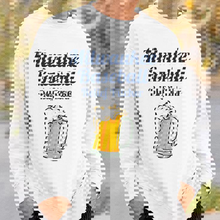 ミルウォーキービールと野球リリーフピッチャー スウェットシャツ 彼への贈り物