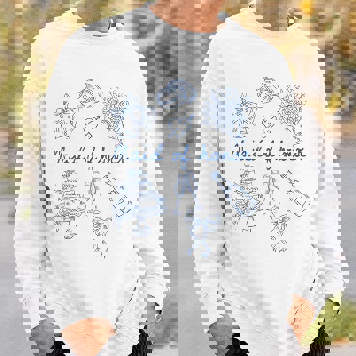 メイド・オブ・オナー ブライズメイド ブライダルパーティー 結婚式 独身 スウェットシャツ 彼への贈り物