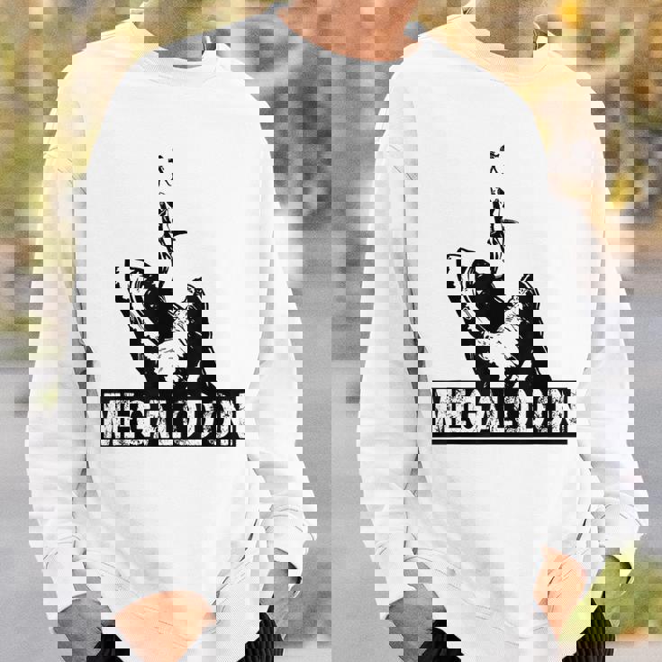 メガロドン ホオジロザメ ジャイアントシャーク サメの恋人 ダイバー スウェットシャツ 彼への贈り物