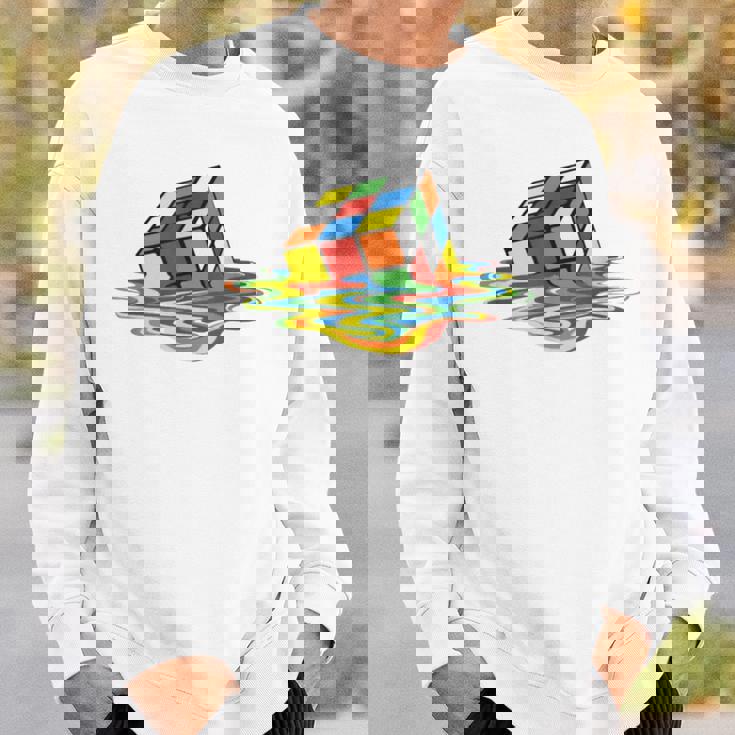 メルティング ルービックキューブ スウェットシャツ 彼への贈り物