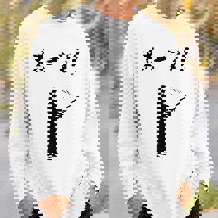 メーン！ 剣道 剣術 武道 竹刀 剣道部 武道好き 古武道 掛かり稽古 剣道好き スウェットシャツ 彼への贈り物