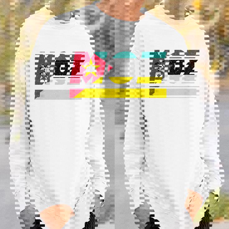 モザンビークデザイン。国旗付きモザンビーク衣装 Moz スウェットシャツ 彼への贈り物