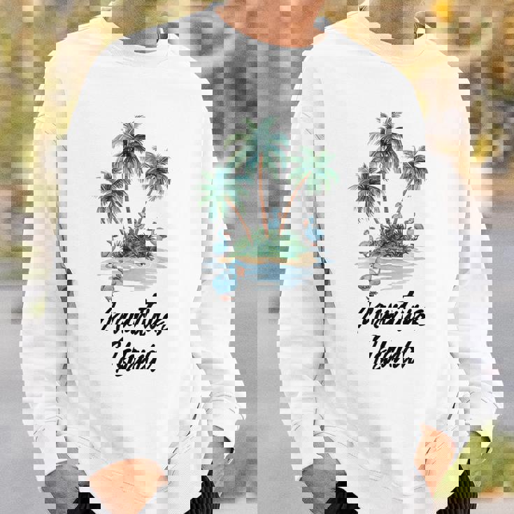 モーリシャス島 旅行 バケーション モーリシャス ドードー 鳥 スウェットシャツ 彼への贈り物