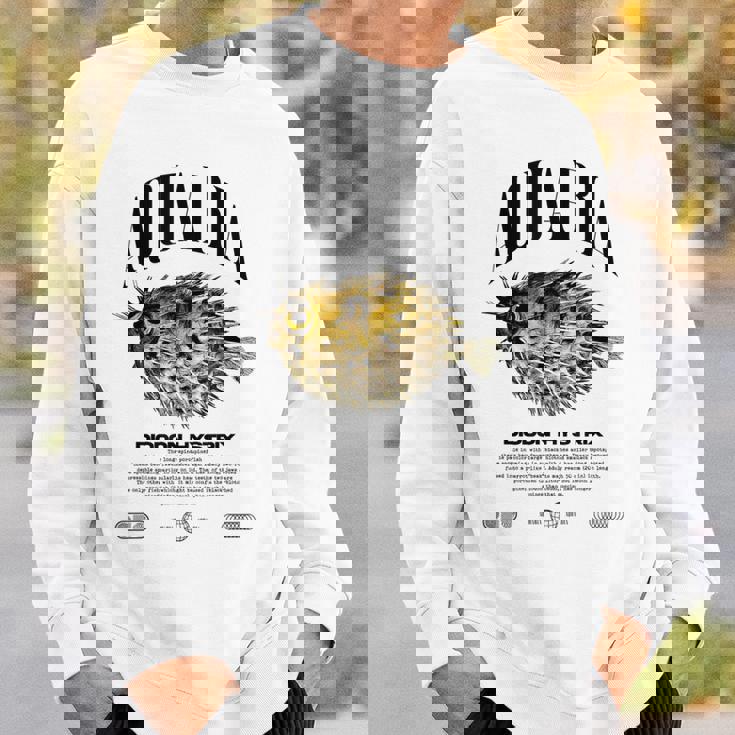 ヤマアラシ フグ 魚飼い モダンストリートウェア スウェットシャツ 彼への贈り物