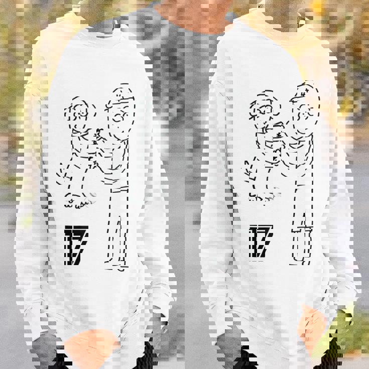 ユニフォーム風 応援 野球 Decoy Dekopin デコピン かわいい犬 Kooikerhondje スウェットシャツ 彼への贈り物