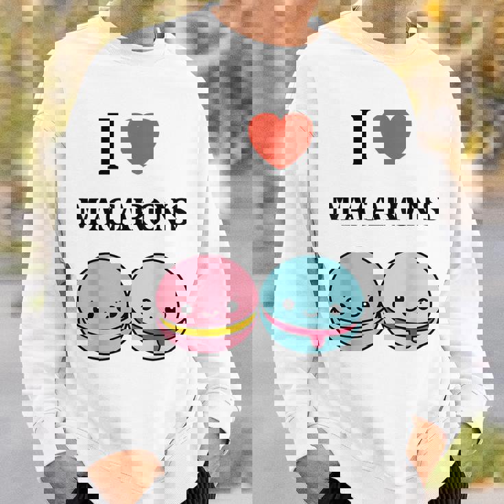 ユーモアマカロン フランスのデザートペストリー マカロンが大好き スウェットシャツ 彼への贈り物