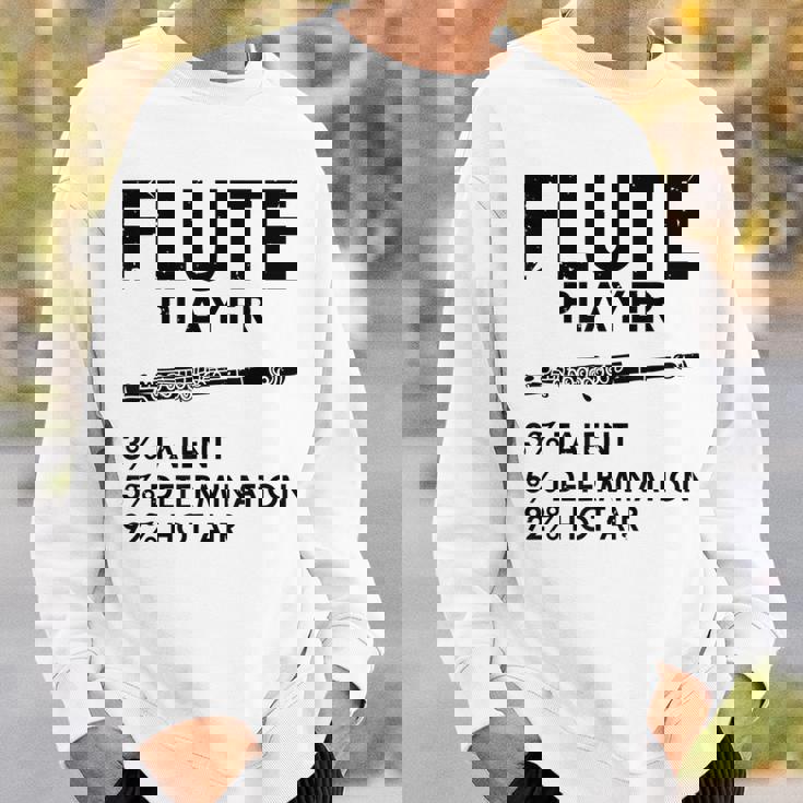 ユーモラスなフルート 愛好家 ステートメント皮肉なフルート 面白い スウェットシャツ 彼への贈り物