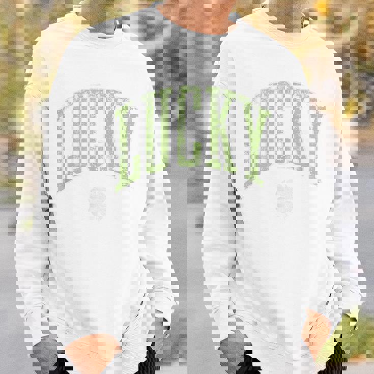 ラッキーシャムロック 四つ葉クローバー スウェットシャツ 彼への贈り物