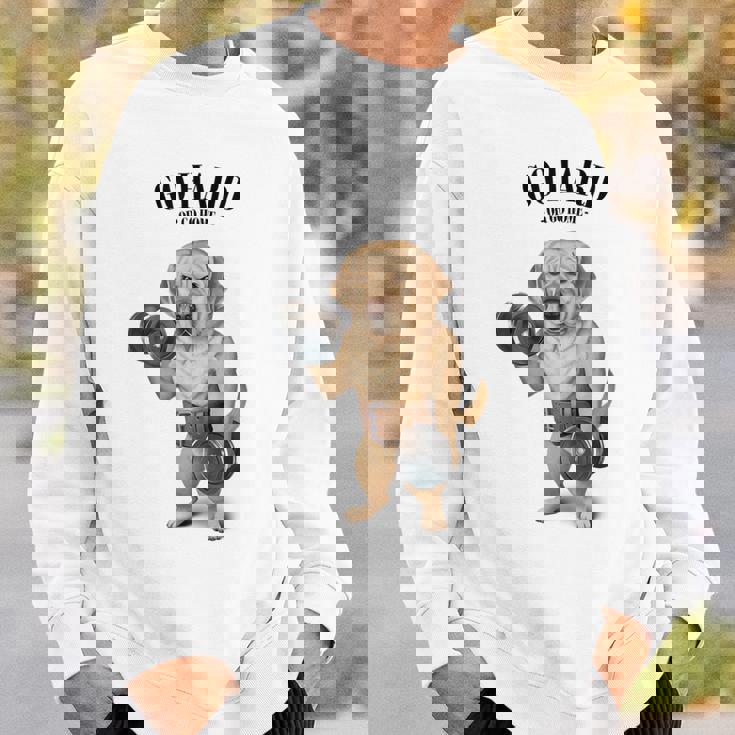 ラブラドールレトリバー 犬用筋肉トレーニング ダンベル付き スウェットシャツ 彼への贈り物