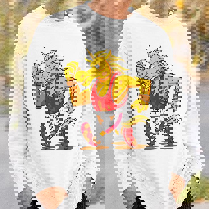 ランニング フィットネス スポーティ ユニコーン スウェットシャツ 彼への贈り物