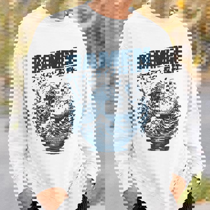 ラーメンは人生、マンガアニメオタクジャパンかわいいラーメン スウェットシャツ 彼への贈り物