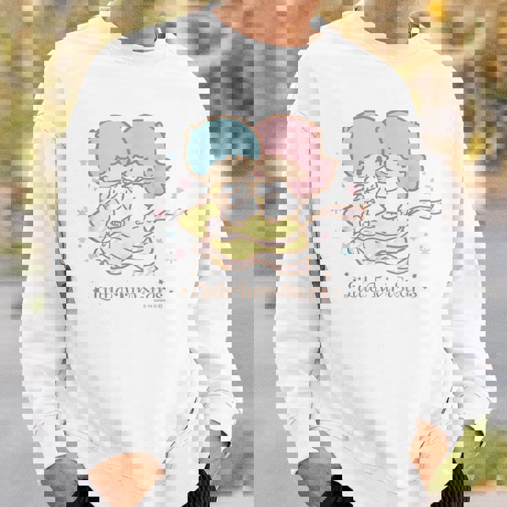 リトルツインスターズ ほしにのって ライトカラー スウェットシャツ 彼への贈り物