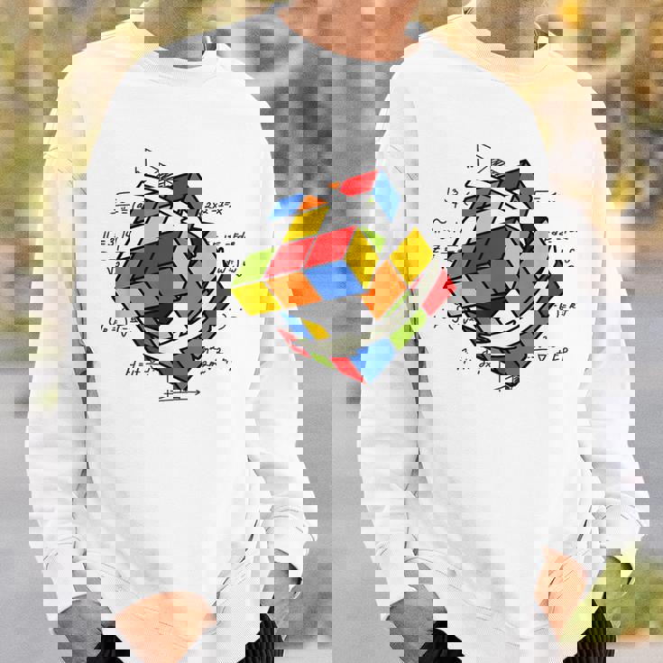 ルービックキューブ ルービックキューブ マジックキューブ レトロ ルービ ヴィンテージ オタク スウェットシャツ 彼への贈り物