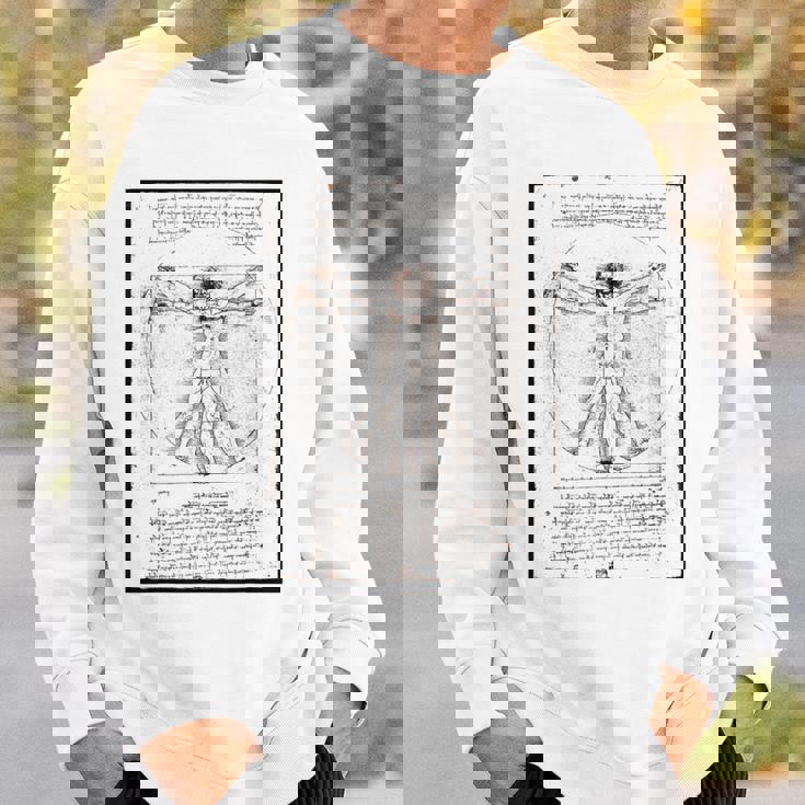 レオナルド・ダ・ヴィンチの「ヴィトルヴィア人」 オリジナル スウェットシャツ 彼への贈り物