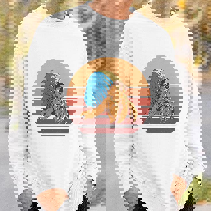 レトロ I Travel Toee ヤドカリ ヴィンテージ ヤドカリ 好き 長袖tシャツ スウェットシャツ 彼への贈り物