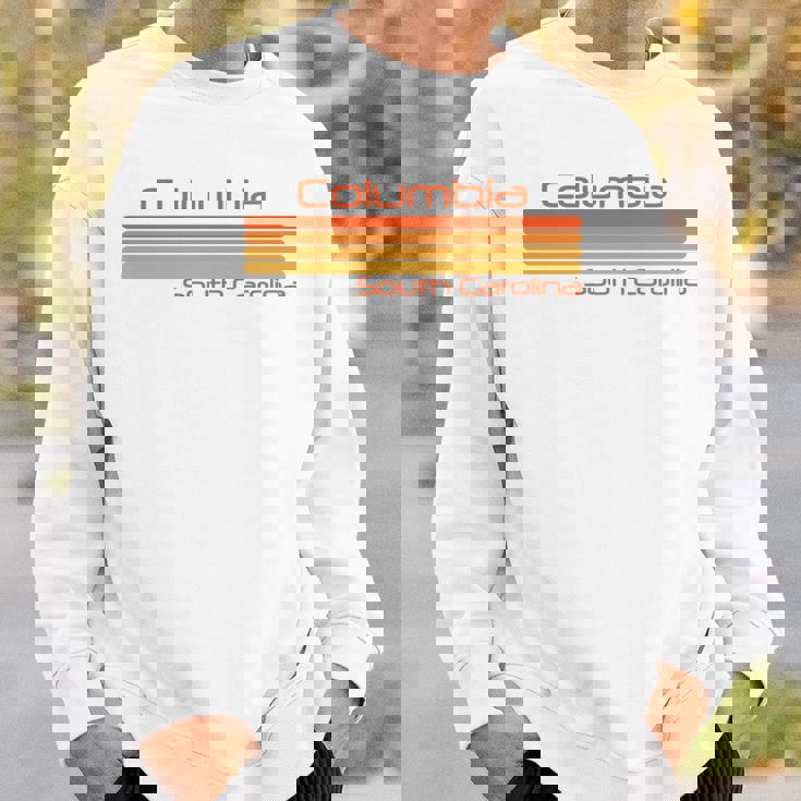 レトロ コロンビア サウスカロライナ 長袖tシャツ スウェットシャツ 彼への贈り物