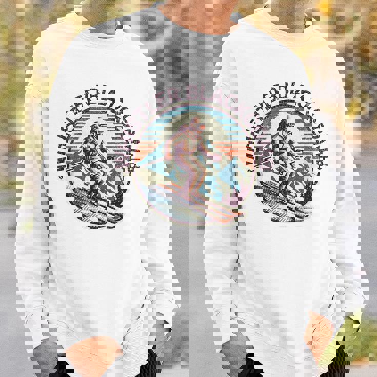 レトロ ヴィンテージ ウィスラー ブラッコム カナダ スキー リゾート 冬 スウェットシャツ 彼への贈り物