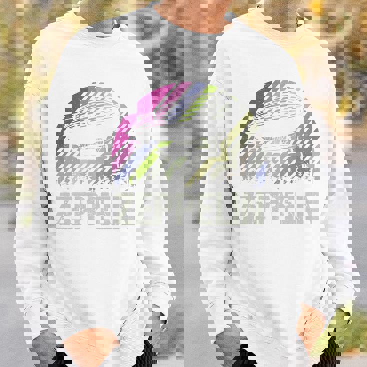 レトロ ヴィンテージ ツェッペリン 飛行船 航空 飛行船 メンズ レディース キッズ 長袖tシャツ スウェットシャツ 彼への贈り物