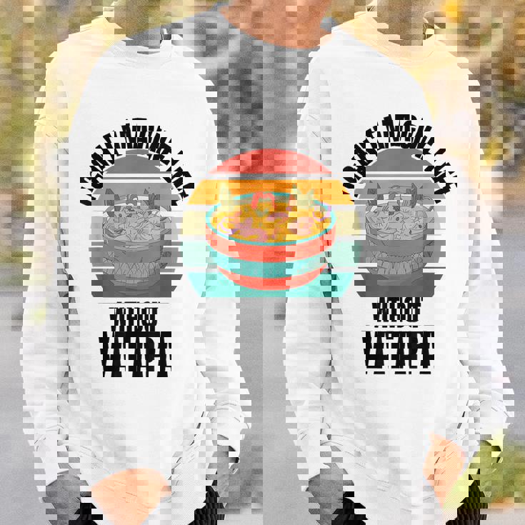 レトロでかわいいヴァタパ ワタパなしでは人生は想像できない。 スウェットシャツ 彼への贈り物