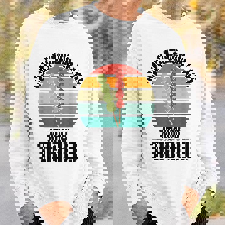 レトロタングル「Tanghuluなしでは人生は想像できない」 スウェットシャツ 彼への贈り物