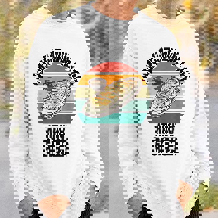 レトロ可愛い餃子 ギョーザなしでは人生は想像できない。 スウェットシャツ 彼への贈り物